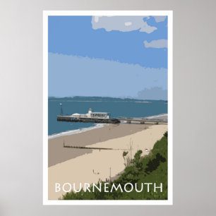 BOURNEMOUTH Poster im Vintage-Stil