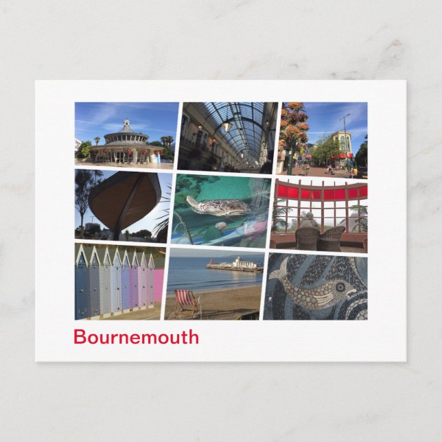 Bournemouth Postkarte (Vorderseite)