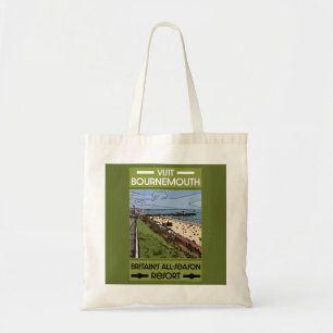 Bournemouth Vintag Retro Seaside Tragetasche