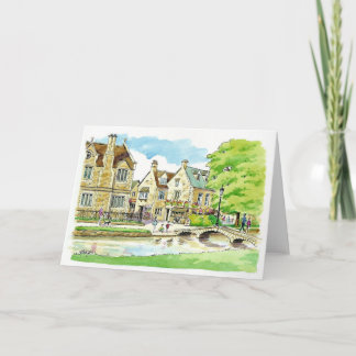 Bourton auf dem Wasser, Gloucestershire Karte