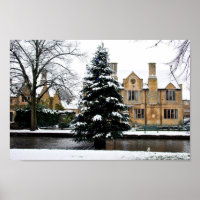 Bourton auf dem Wasser Weihnachtsbaum Cotswolds