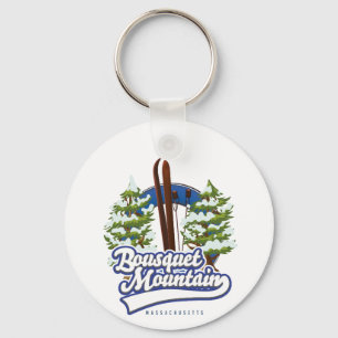 Bousquet Mountain Massachusetts Ski-Logo  Schlüsselanhänger
