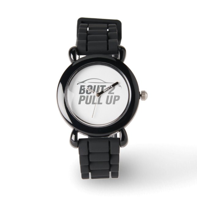 BOUT2PULLUP Watch - immer pünktlich.. Kinda Armbanduhr (Vorderseite)