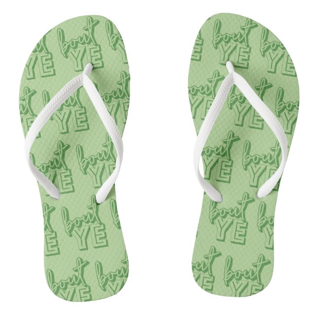 Bout Ye Flipflops, Northern Irish Gruß Flip Flops (Fußbett)