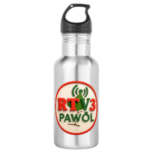 Boutey Ofisyèl RTV3PAWÒL – Hydratation und Energie Edelstahlflasche