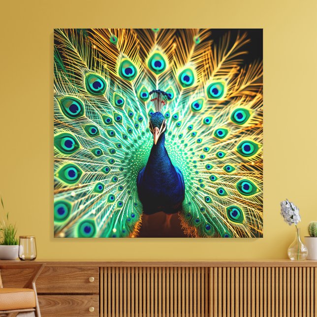 Boutique Art Print – Dimensional Elegance in Bloom Leinwanddruck (Insitu (Wohnzimmer))