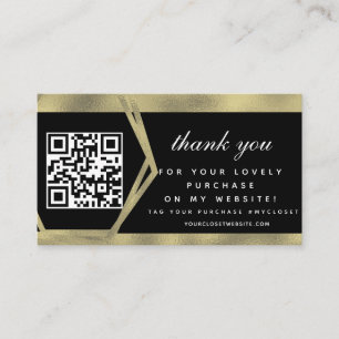 Boutique-Beauty-Business-Dankeschön-Gold-QR Visitenkarte
