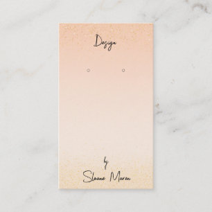 Boutique Blush "Glittery" Earring Display Card Visitenkarte