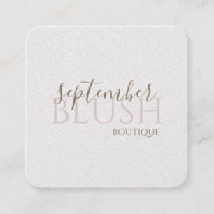 Boutique Blush  Quadratische Visitenkarte