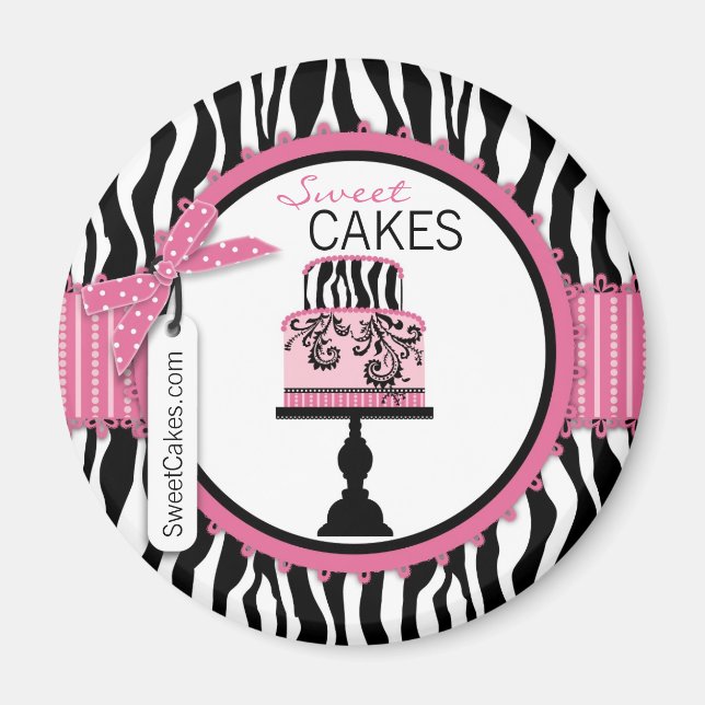 Boutique Chic Cake Bäckerei Magnet (Vorne)
