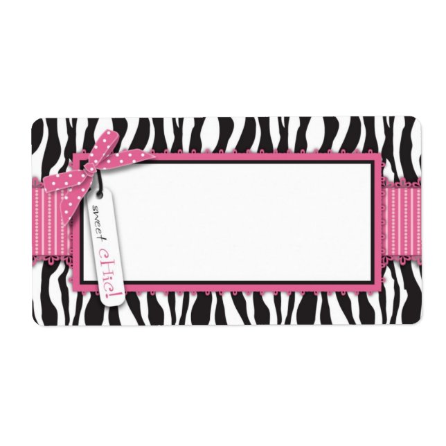 Boutique Chic Cupcake Name Tag (Vorne)