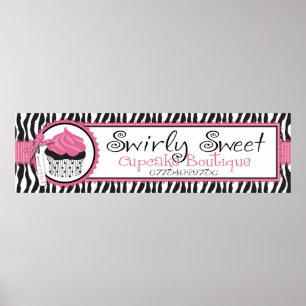 Boutique Chic Custom Banner_Wirbel Sweet Poster
