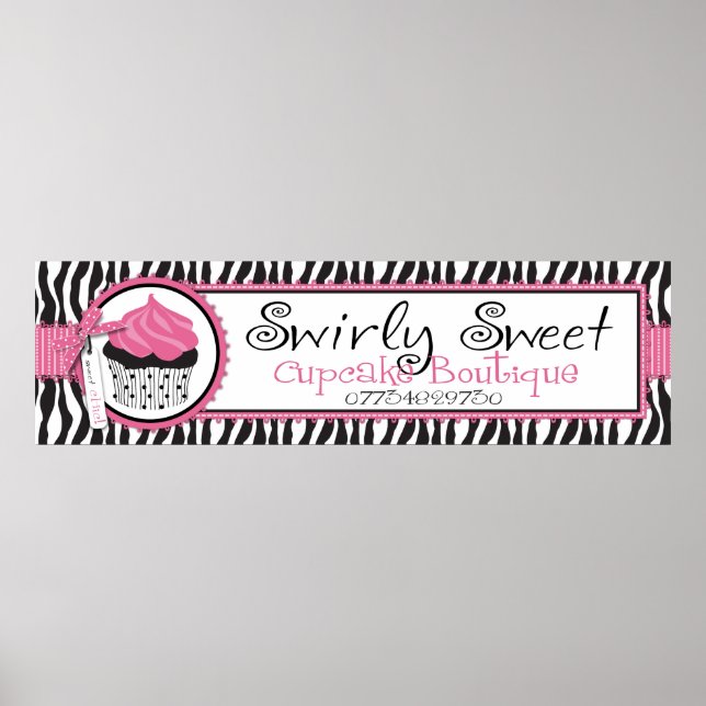 Boutique Chic Custom Banner_Wirbel Sweet Poster (Vorne)