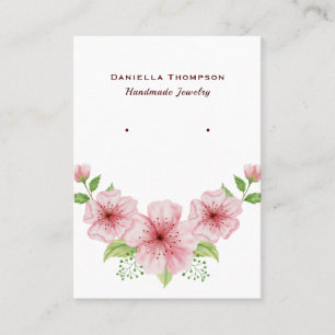 Boutique Floral Botanische Schmuck Ohrschmuck Disp Visitenkarte