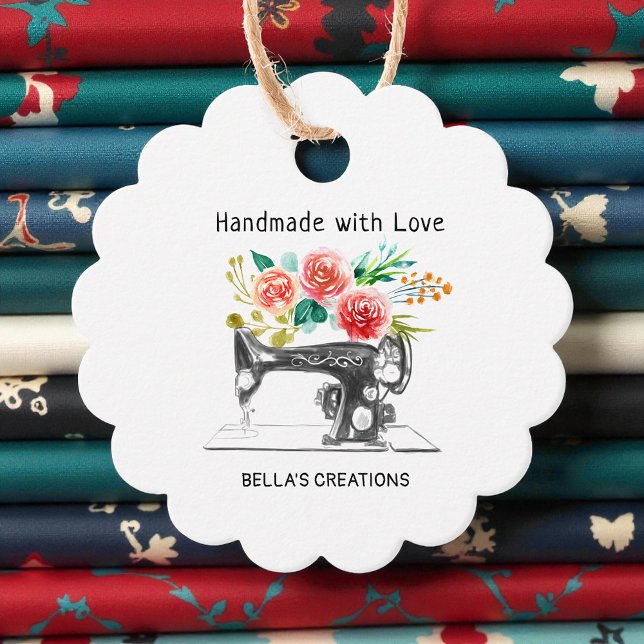 Boutique für die schwarze Nähmaschine Geschenkanhänger (Von Creator hochgeladen)