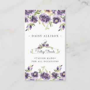 Boutique   Logo für Blumenbekleidung Visitenkarte