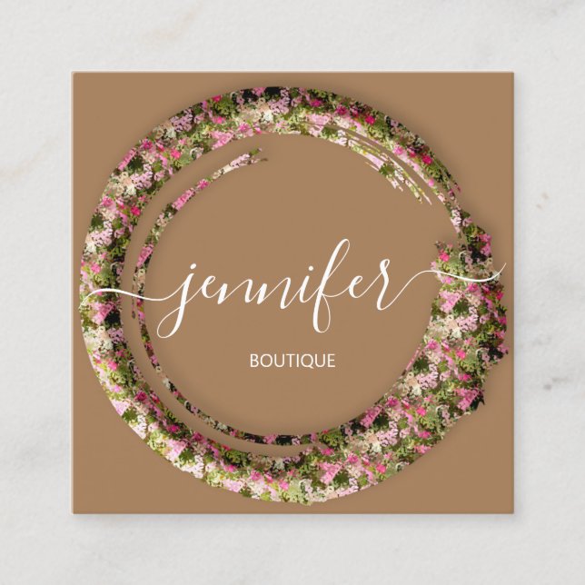 Boutique Mimetic Camouflage Militärische Uniform Quadratische Visitenkarte (Vorderseite)