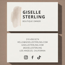 Boutique Owner Neutral Beige Watercolor Elegant