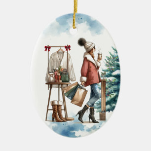 Boutique-Shopping Modeerscheinung Personalisiert Keramik Ornament