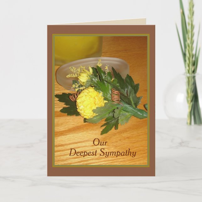 "Boutonniere" Sympathy Card w/Envelope Karte (Vorderseite)