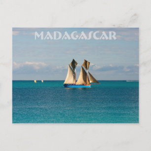 Boutre à Madagascar Postkarte