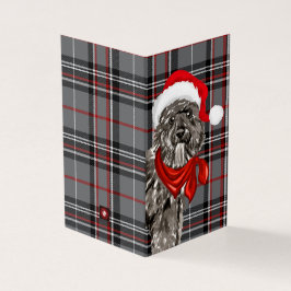 Bouvier Christmas Dog mit Holiday Kariert