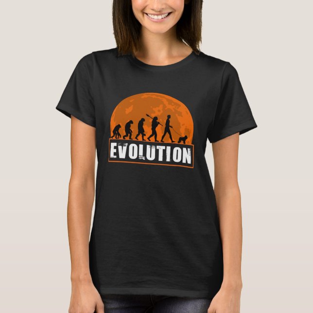 Bouvier de Flanders Human Evolution  for Men Women T-Shirt (Vorderseite)