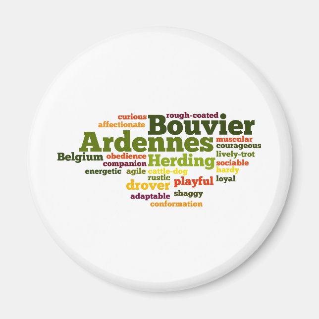 Bouvier des Ardennes Magnet (Vorne)