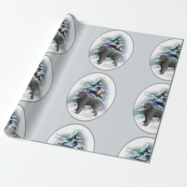 Bouvier des Flandres Christmas Geschenkpapier (Ungerollt)