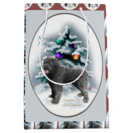 Bouvier des Flandres Christmas Mittlere Geschenktüte