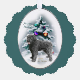 Bouvier des Flandres Christmas Ornament Karte