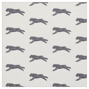 Bouvier des Flandres Dog Kunstwerk Stoff