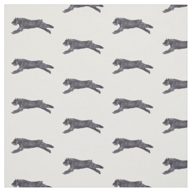 Bouvier des Flandres Dog Kunstwerk Stoff (Muster)