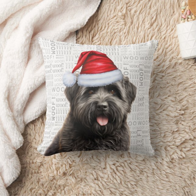 Bouvier des Flandres Dog Lover Weihnachtsfeiertag Kissen (Decke)