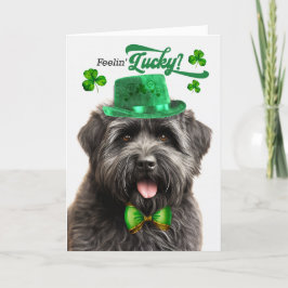 Bouvier des Flandres Dog Lucky St Patrick's Day Feiertagskarte