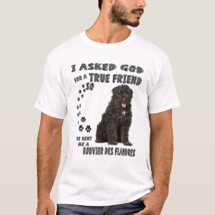 Bouvier Des Flandres Dog Mama Vater Print, Flander T-Shirt