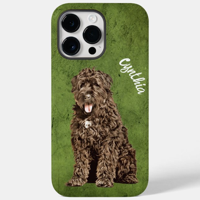 Bouvier des Flandres Grunge Case-Mate iPhone Hülle (Rückseite)