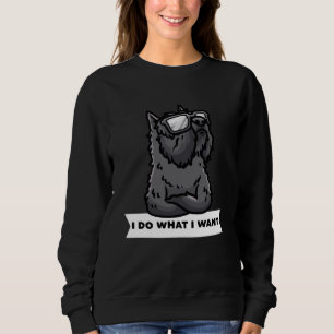 Bouvier des Flandres Ich tue, was ich Stubborn Hun Sweatshirt