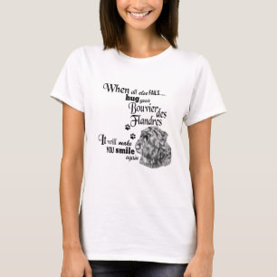 Bouvier des Flandres moderne niedliche Hundemarke T-Shirt
