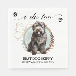 Bouvier des Flandres Napkin mit Hogs-Foto Serviette