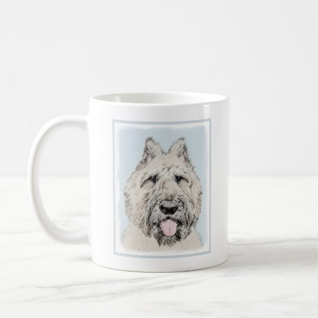 Bouvier des Flandres Painting - Original Dog Art Kaffeetasse (Links)