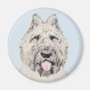 Bouvier des Flandres Painting - Original Dog Art Magnet