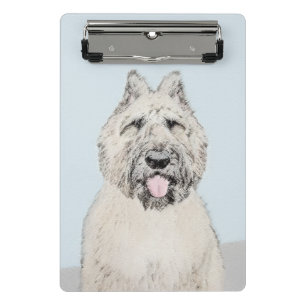 Bouvier des Flandres Painting - Original Dog Art Mini Klemmbrett