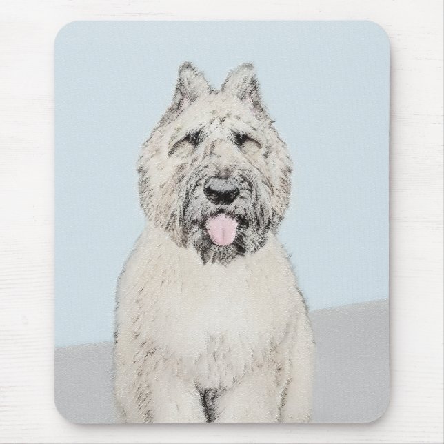 Bouvier des Flandres Painting - Original Dog Art Mousepad (Vorne)