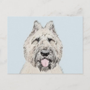 Bouvier des Flandres Painting - Original Dog Art Postkarte