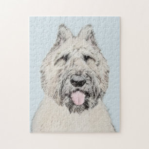 Bouvier des Flandres Painting - Original Dog Art Puzzle