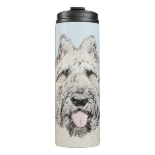 Bouvier des Flandres Painting - Original Dog Art Thermosbecher