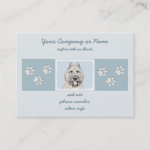 Bouvier des Flandres Painting - Original Dog Art Visitenkarte