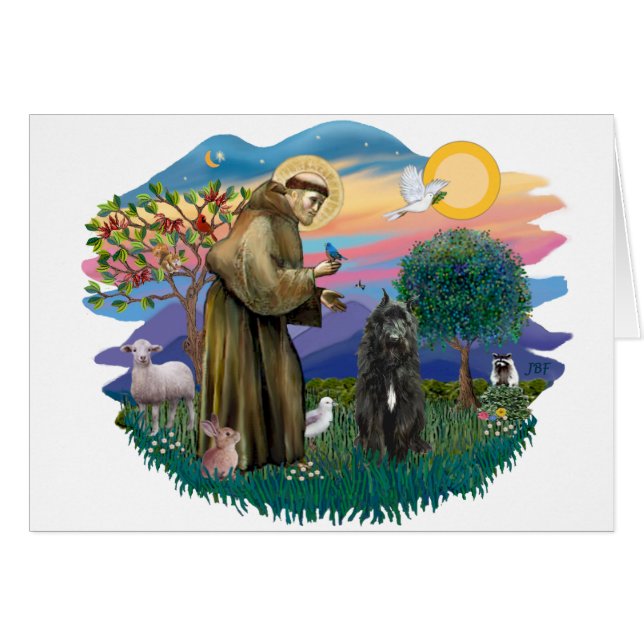 Bouvier des Flandres (schwarz) (Vorderseite (Horizontal))