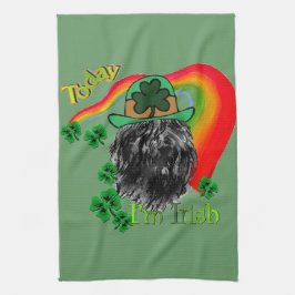 Bouvier des Flandres St Patricks Geschirrtuch